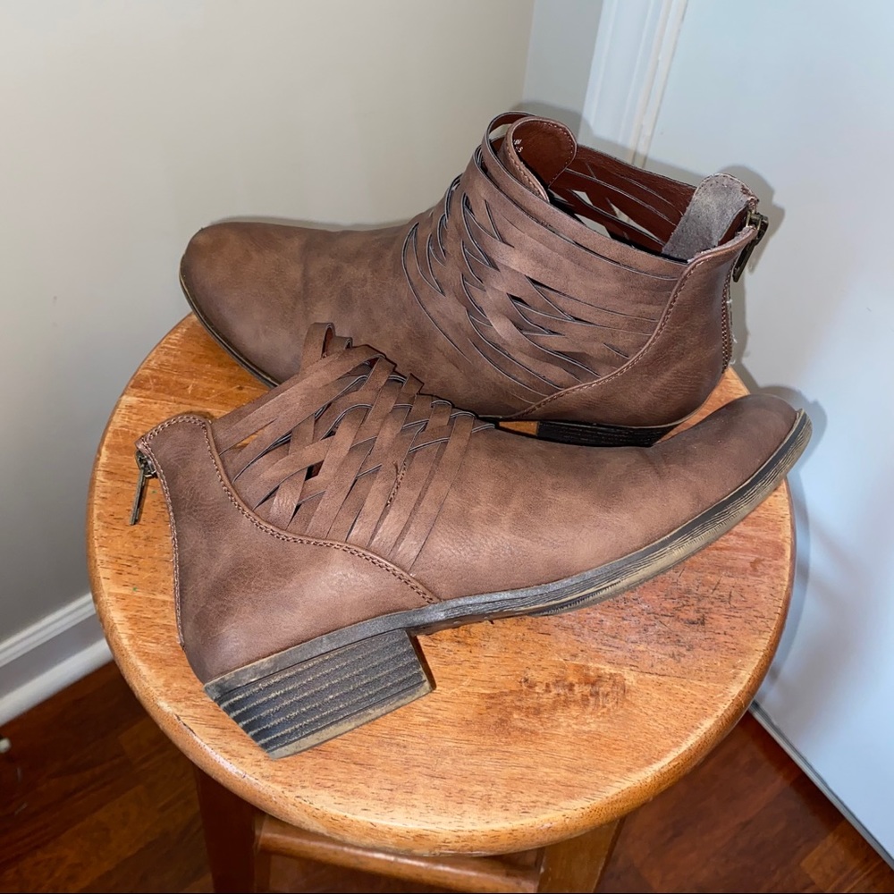 💕Brown Ankle booties